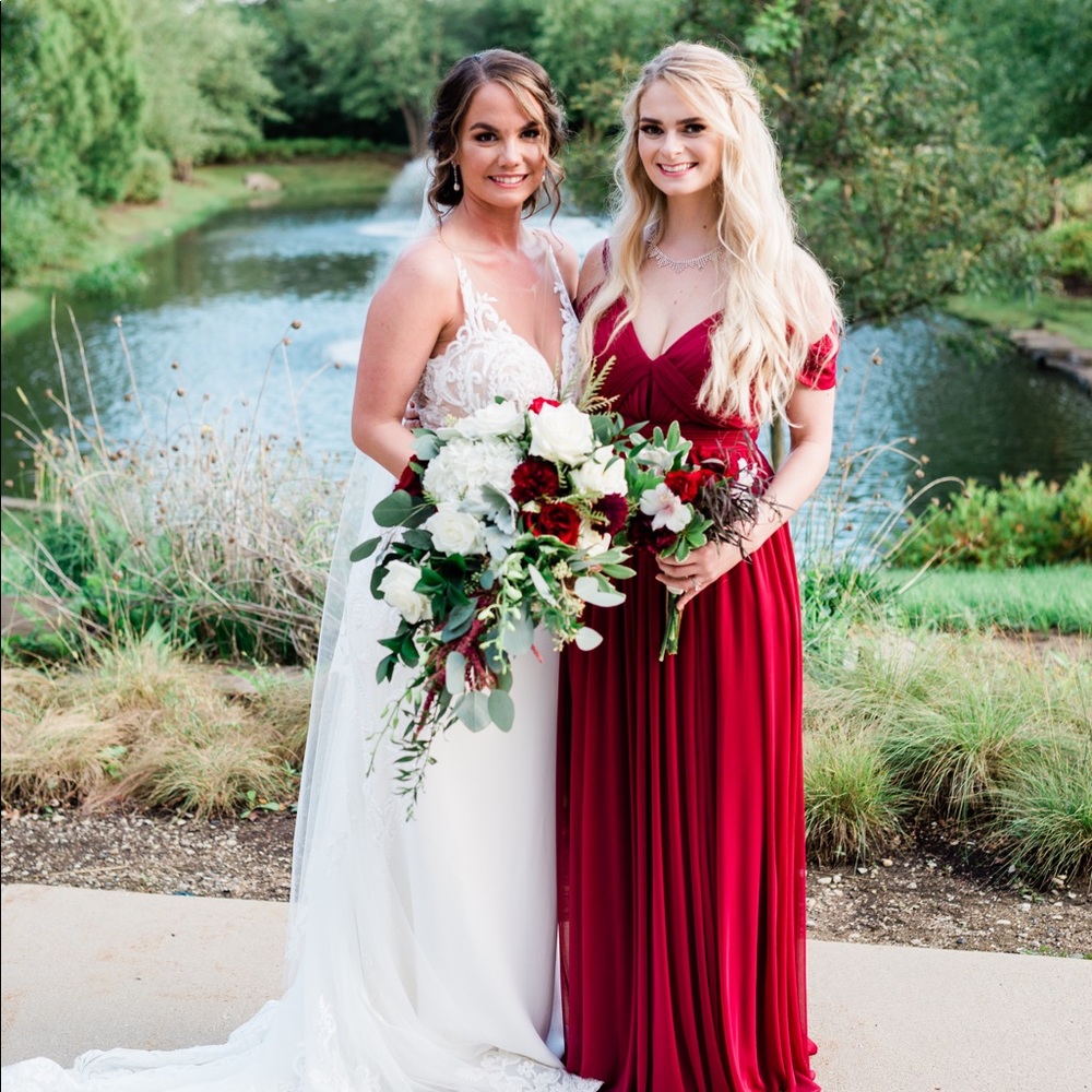 Azazie Calla Burgundy